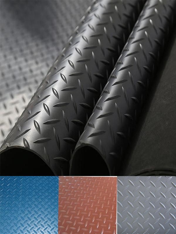 Elastic Shockproof Industrial Anti-Slip Rubber Mat Diamond Rubber Sheet