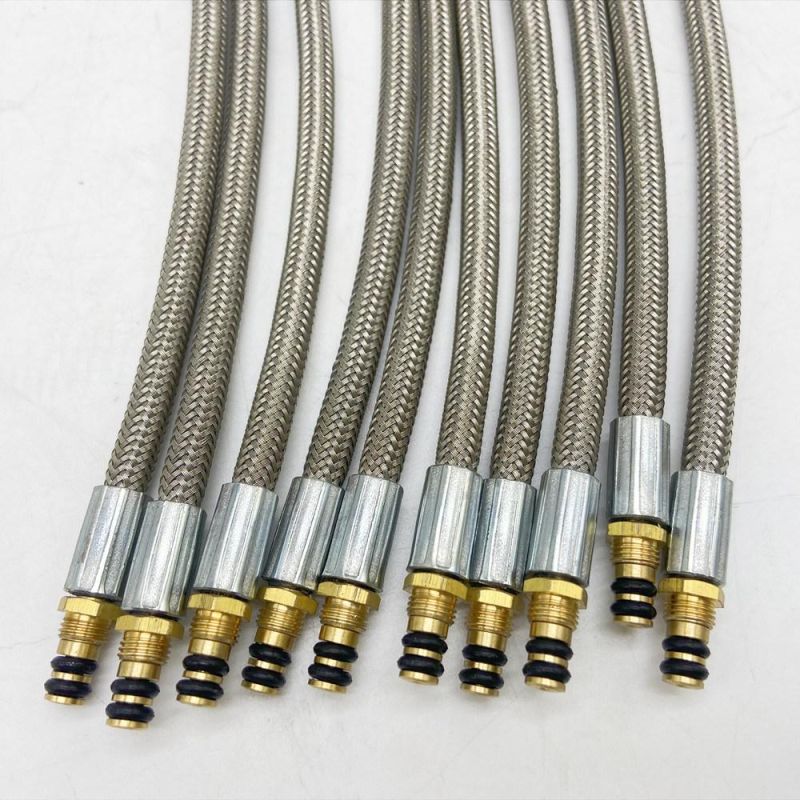 Stainless Steel Wire Braided Rubber Gas Hose for Outdoor Camping Stove