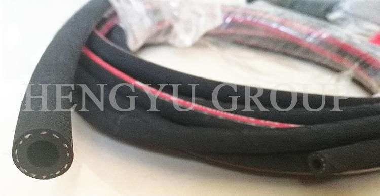 High Performance SAE100 R6 Blue Hydraulic Hose Available Rubber 1 4 Fuel Hose