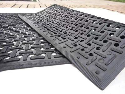 Washable Factory Wholesale Rate High Quality Garden Honeycomb Nonslip Rubber Door Mat for Restroom Hallway Watery Areas