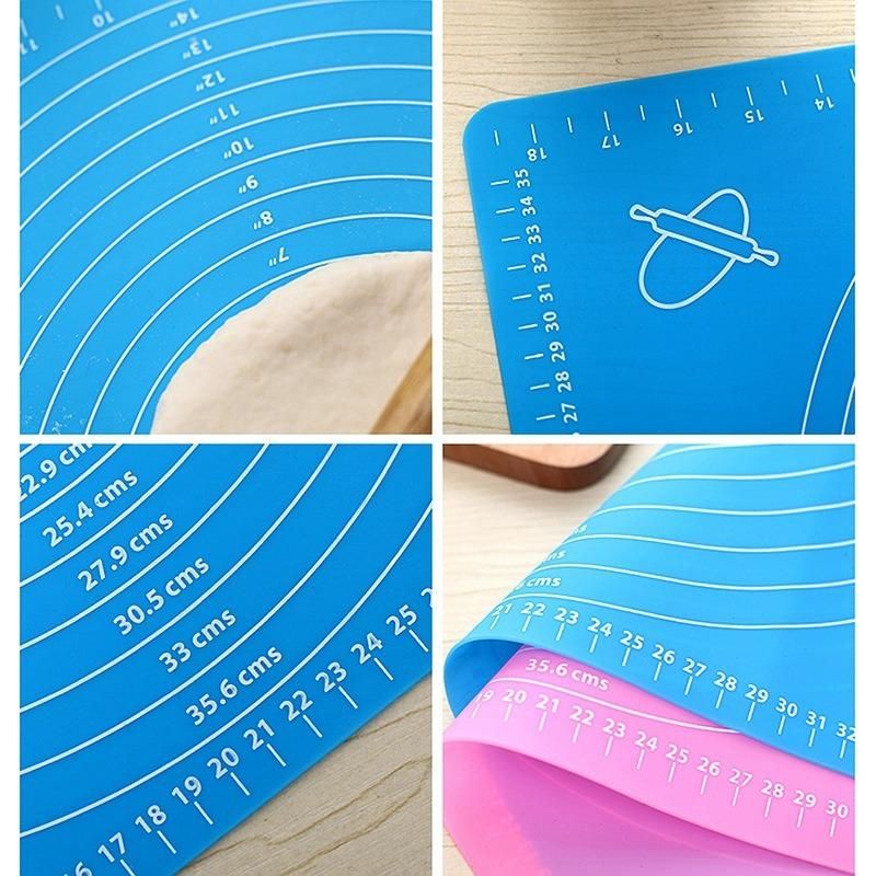 Extra Thick Silicone Pastry Mat Non Slip with Measurement, Non-Stick, Large and Thick, for Silicone Baking Mat