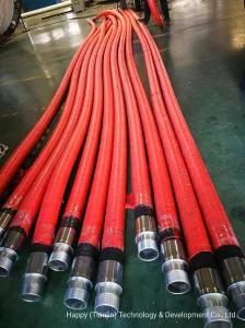 High Pressure Hydraulic Rotary Drilling Oil Mud Industrial Rubber Hose Pipe with Hammer Union