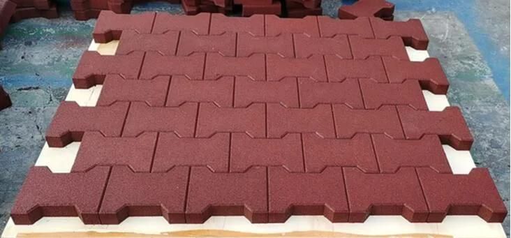 45mm New Pattern Drive Way Horse Barn Rubber Tile Paver in Chile