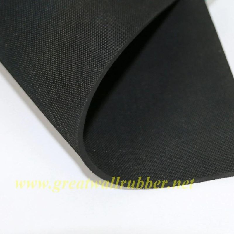 Mat Finished Neoprene SBR Nitrile EPDM Natural Rubber Sheet with Fabric Finished