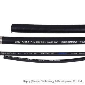 En853 R2at/2sn High Pressure Four Wire Spiral Hydraulic Rubber Hose for Mining