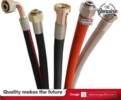 SAE100 R2at High Pressure Rubber Hydraulic Hose with Hydraulic Fitting