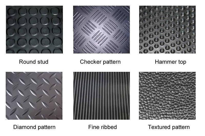 Anti-Slip Coin/Diamond/ Orange Peel/Wide/Fine Pattern Waterproof Rubber Floor Rubber Mat Rubber Sheet