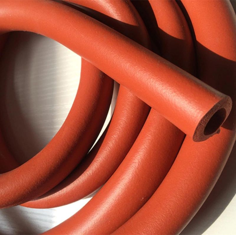Closed Cell Silicone Sponge Extrusion, Silicone Sponge Profile, Silicone Sponge Cord with Red Color