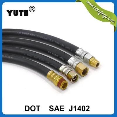 High Performance SAE J1402 Black Trailer Air Brake Hose Assembly Truck Parts