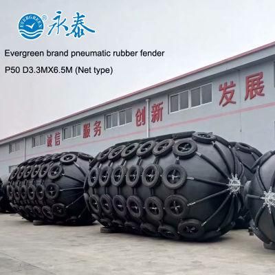 Diameter3.3m X Lenght 6.5m Instruction Pneumatic Fender with Tire and Chain