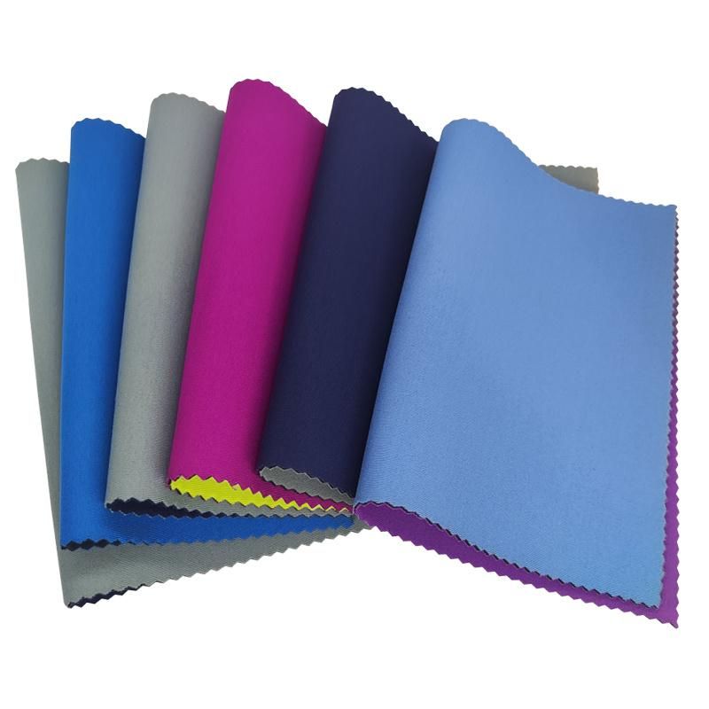 Eco Friendly 1.5mm Cr Neoprene Rubberized Fabric for Swimwear Colorful Stretchable