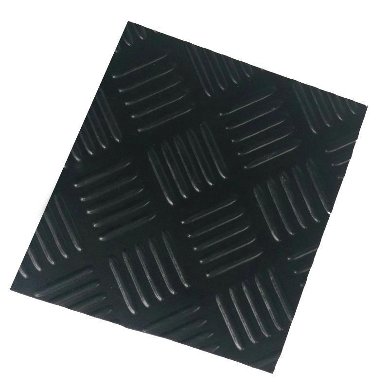 3~8mm Thickness Colorful Checker Red Rubber Floor Mat