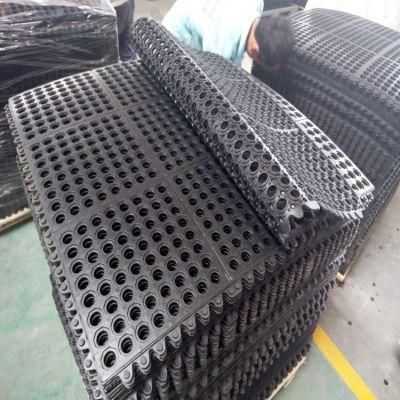 Waterproof Holes Hollow Interlock Rubber Kitchen Floor Mats