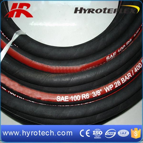 One Fiber Braided High Pressure Oil Hose DIN En 854 1te/ SAE 100r6