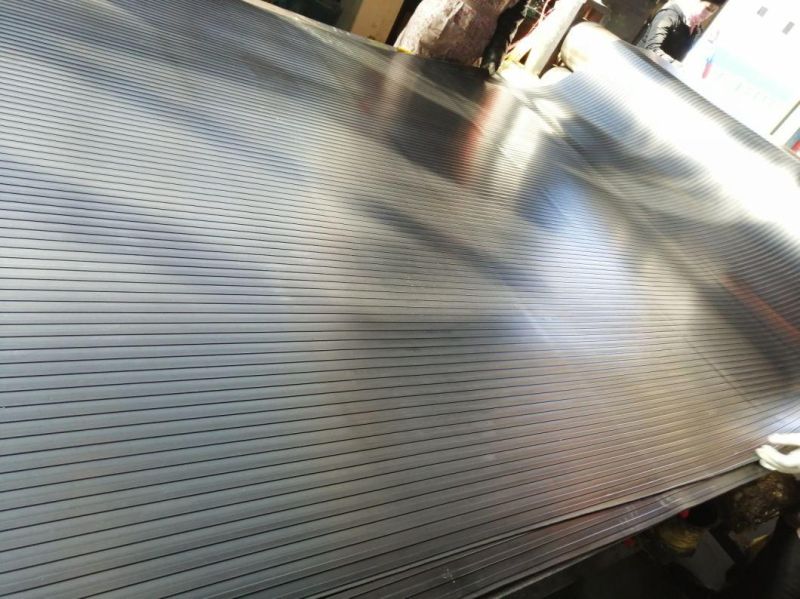 1-50mm Anti-Slip Wide & Fine Ribbed Rubber Sheet