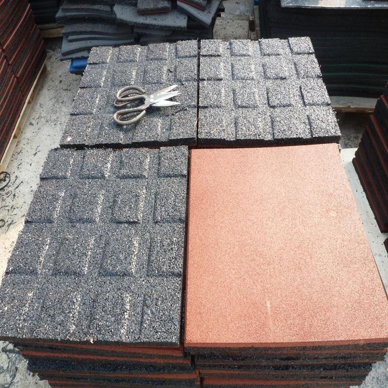 Indoor Rubber Tile, Children Rubber Flooring Tiles, Colorful Rubber Tiles Paver
