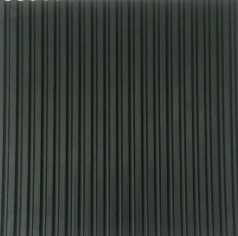 Anti-Slip Fine&Wide/Broad Ribbed Rubber Sheet Flooring Matting for Workshop
