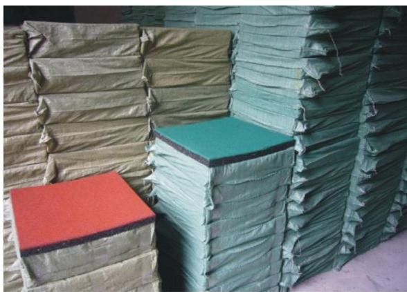 Kindergarten Playground Were-Resistant Rubber Floor Tiles