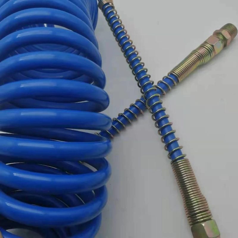PVC Air Hose Blue Color Air PVC Hose with Male and Female Fitting