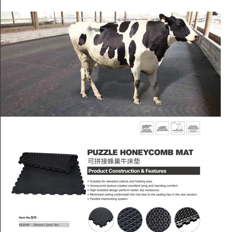 Odorless Flooring Rubber Stable Mat for Cow Dairy Farm Animal Husbandry Mat