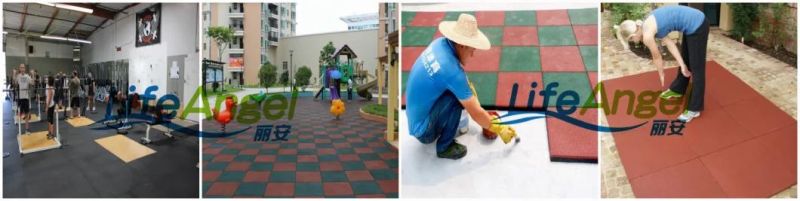 Anti Fatigue Rubber Gym Matting Tile with En1177 Certificate