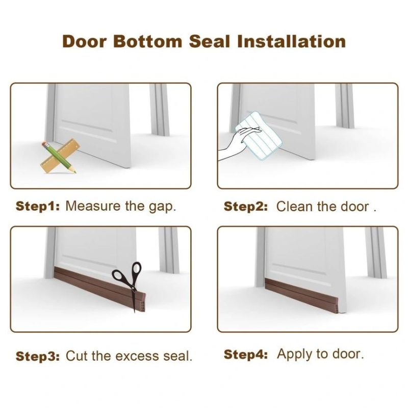 Insect Protect Rubber Weather Strip Bottom Door Seal