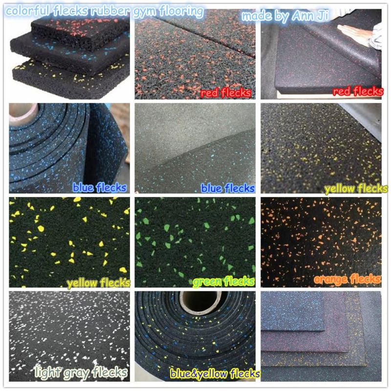 Outdoor Rubber Square Tiles Gym Floor Mat Playground Rubber Flooring