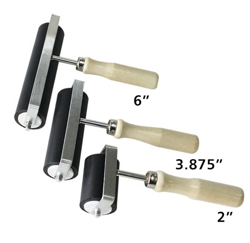 21404 5cm Extension Printing Plate Rubber Roller Small Handmade DIY Pottery Clay Tool