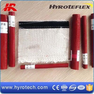 Hydraulic Pipe Silicone Rubber Coated Fiberglass Braided Fire Sleeve