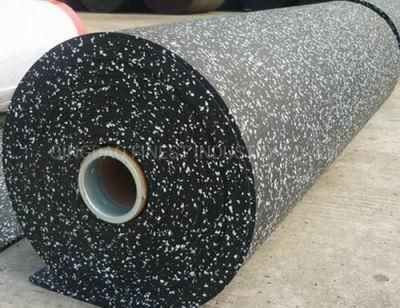 Crossfit Shock Absorber 10% EPDM Speckles Rubber Mats Tiles Rubber Flooring Rubber Rolls