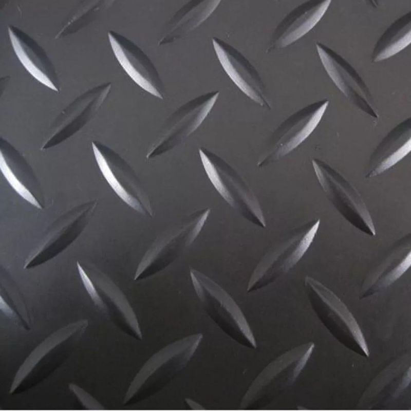 Diamond Thread Rubber Matting 3mm Thickness Nr SBR Industrial Rubber Sheet