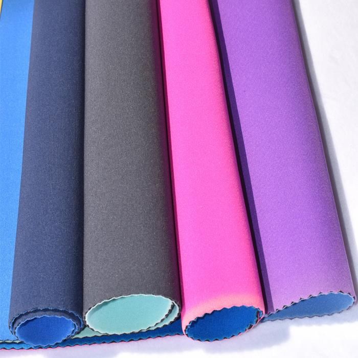 Fluorescent Green Stretchy 3mm Wetsuits Material Nylon Fabric Neoprene