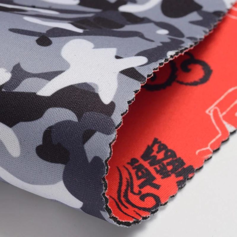 Custom-Made Printing 3.5mm Camouflage Printed Jersey Fabric Neoprene for Bags