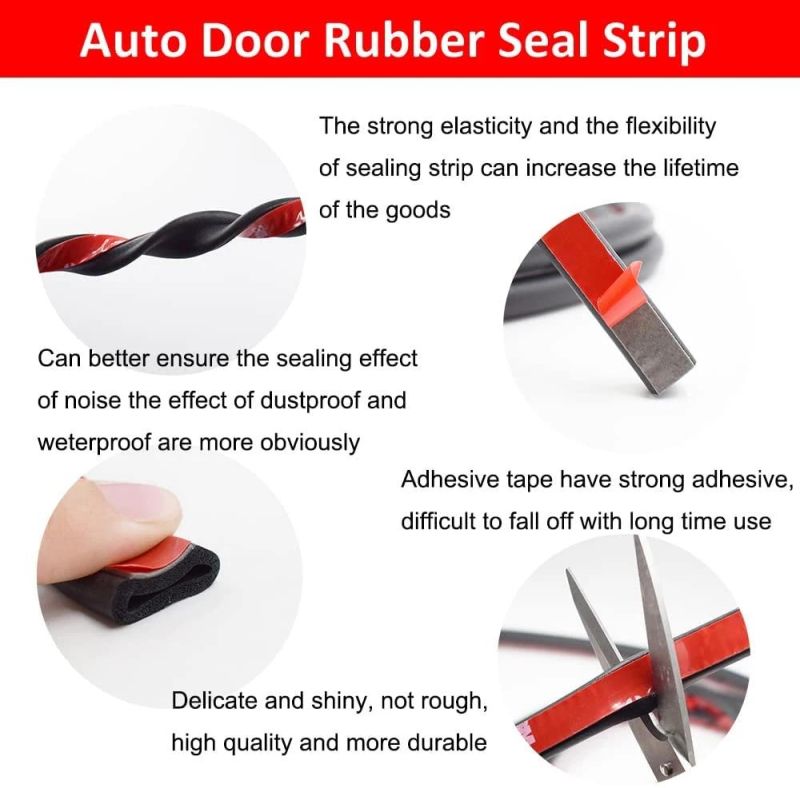 Customized Shape EPDM Foam Extrusion Foam Rubber Sponge Seal Strip