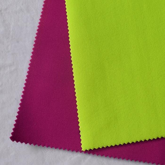 Fluorescent Green Stretchy 3mm Wetsuits Material Nylon Fabric Neoprene