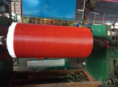 Red Wide/Broad Ribbed Rubber Sheets/Matting Rolls Couurgated Sheets