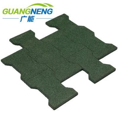 Eco-Friendly Outdoor Playground Square Rubber Tiles
