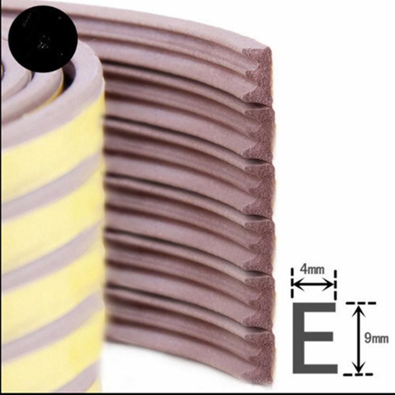 Extrusion Foam Sponge Rubber Sealing Strip with Self-Adhesive for Wooden Door and Window