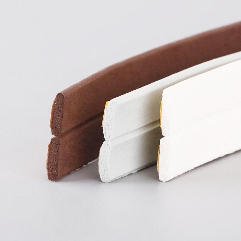 D, I, E Shape EPDM Sponge Rubber Sealing Weatherstrip for Wooden Door