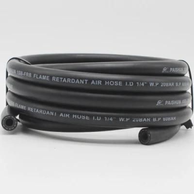 High Medium Pressure Flame Resistant Black Rubber Breathing Air Hose