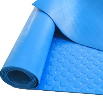 High Quality Non Slip Round Button Coin Pattern Rubber Sheet/Mat