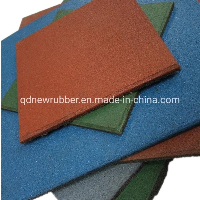Black with Red White Green Grey Blue Dots Recycled Rubber Gym Flooring Mats