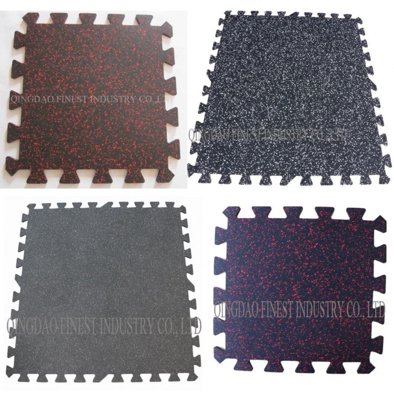 Interlocking Puzzle 10% EPDM Speckles Rubber Mat