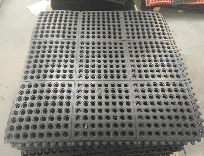 Drainage Rubber Mat/Interlocking Rubber Mat, Acid Resistant Rubber Mat