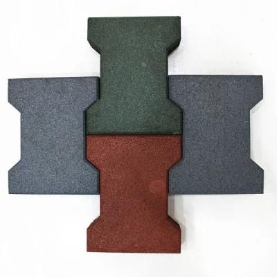 Dog Bone Shape Rubber Tiles for Sports Couts