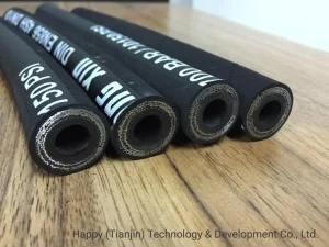 Three Triple Steel Wire Braided High Pressure Hydraulic Rubber Hose Pipe