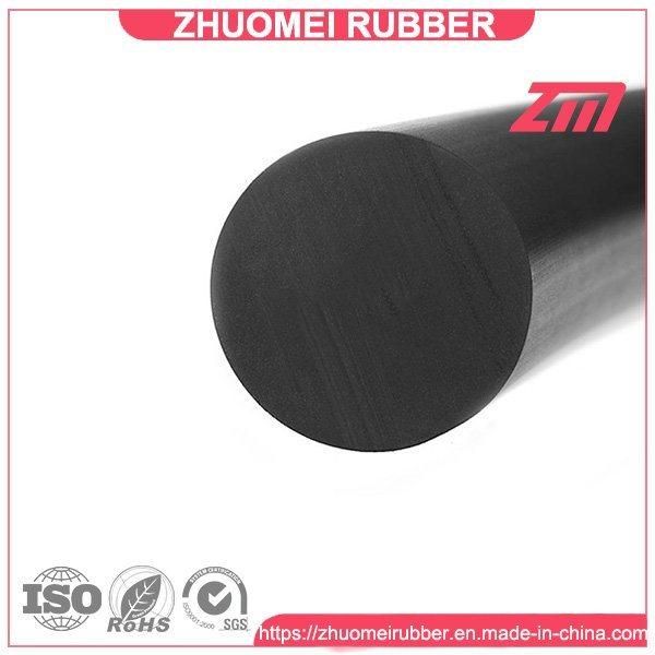 Black Solid Rubber Cord - 15 Feet - 7mm (1/4") Round