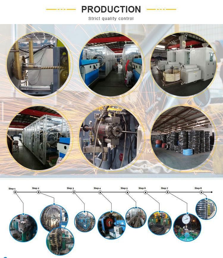 High Pressure Performance Wire Spiral Rubber Hydraulic Hose 4sp 4sh