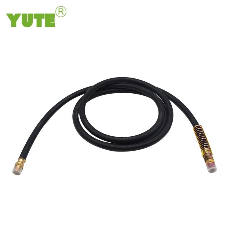 455144 12FT Black Rubber DOT Air Brake Hose, 3/8inch; ID with 1/2 Inch; NPT Fittings