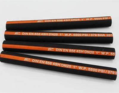 En 856 4sh Steel Spiraled Hydraulic Rubber Hose for Mining